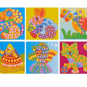 3D Eva Foam Stickers - Mozaiek puzzelen met vilt - Hond, Konijn, Kat, Vogel, Vis, Uil - Kinderen - Educatief - 6 stuks