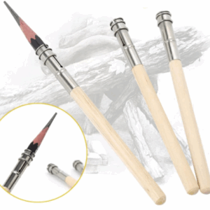 Potloodverlenger - Verstelbaar - Potloodgrip - Potloodhouder - 12cm - Dia 0,9cm - 2 stuks