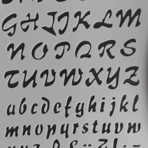 Lettersjablonen - Sjabloon met letters - Alfabet - ABC - Cijfers - Handlettering - Bullet Journaling - #2 - 17,8X26cm