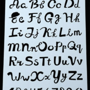 Lettersjablonen - Sjabloon met letters - Alfabet - ABC - Cijfers - Handlettering - Bullet Journaling - #R9 - 17,8X26cm