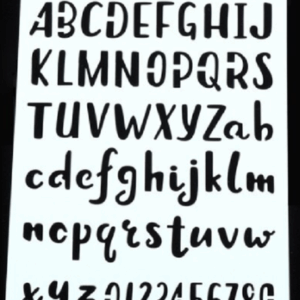 Lettersjablonen - Sjabloon met letters - Alfabet - ABC - Cijfers - Handlettering - Bullet Journaling - #R11 - 17,8X26cm