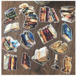 Poezie album plaatjes - Scrapbook vintage plaatjes - Old School, Boeken - 15 stuks