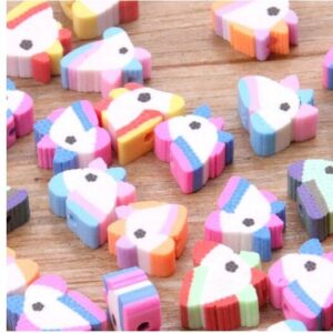 Klei kralen - Polymeer kralen - Unicorn - Kleurrijk - 10mm - 30 stuks