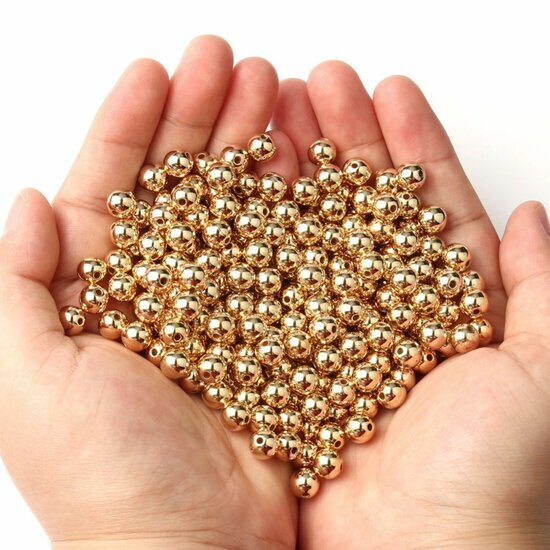 Kralen - Parels - Imitatie - Goud - Sieraden maken - Goudkleurige Kraaltjes - 3mm - 500 stuks