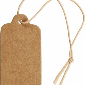 Labels - 15 x 30 mm - Bruin - 100 stuks