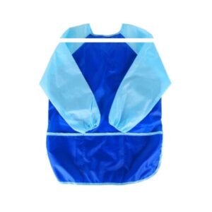Schort - Verf schort - Schort voor knutselen - Knutselschort - Kinderen - Waterdicht - Lange mouwen - Blauw - 60x45cm
