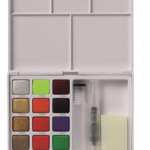 Koi watercolors pocketbox 12 napjes - Metallic + neon