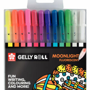 Gelly Roll moonlight set 12 pens fluorescent