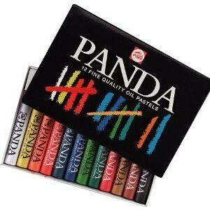 Oliekrijt - Verschillende Kleuren - Oliepastel - Oliekrijtjes - Waxpastels - Vette Krijtjes - Kleuren - Tekenen - Schilderen - Panda Oil Pastels - Fine Quality - 12 Stuks