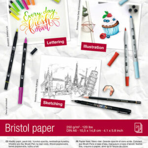Tombow tekenpapier bristol glad 250 gram A6