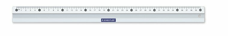 Liniaal aluminium 40 cm anti-slip