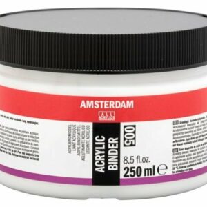 Acrylbindmiddel voor Collage, Voorstrijk & Kleuren Maken - Sneldrogend, Elastisch & Waterbestendig - Geschikt voor Muren, Karton & Absorberende Ondergronden - Transparant, Alkalibestendig & Overschild