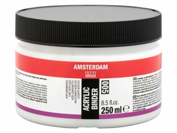 Acrylbindmiddel voor Collage, Voorstrijk & Kleuren Maken - Sneldrogend, Elastisch & Waterbestendig - Geschikt voor Muren, Karton & Absorberende Ondergronden - Transparant, Alkalibestendig & Overschild