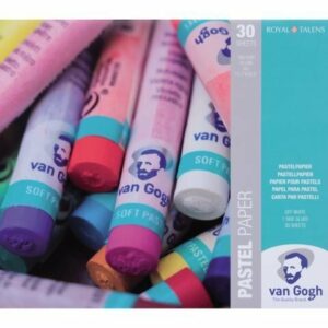 Pastelpapier - Off-White - Aquarelpapier - Waterverfpapier - Aquarelblok - Watercolor Paper - Tekenen - Schilderen - Hoogwaardig Kunstpapier - Textuurpapier - Talens - A3 - 30 Vellen