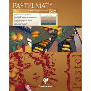 Pastelmat - Kunstpapier Voor Pastelkrijt - Pastelblokken - Soft Pastel Papier - Textuurpapier - Hoogwaardige Kleurweergave - Clairefontaine - Blok No.2 - 24x30cm