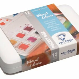 Van Gogh aquarelverf pocketbox 12 napjes - Vibrant colours