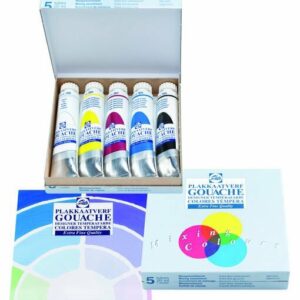 Talens plakkaatverf (gouache) extra fijn 5 tubes