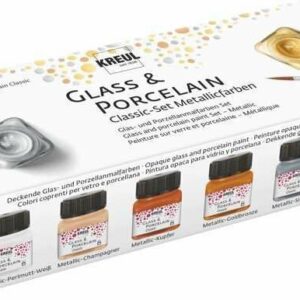 Kreul porseleinverf classic metallic set 6 x 20 ml