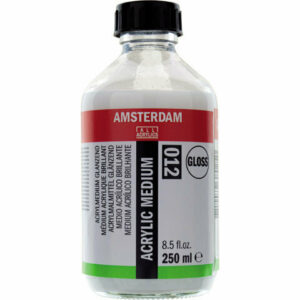 Acrylmedium Glans (012) - Glans Acrylmedium - Hoogglans Vernis - Acrylverf Bindmiddel - Transparante Glans - Voor Gieten, Schilderen & Mixed Media - Waterbasis - 250 ml