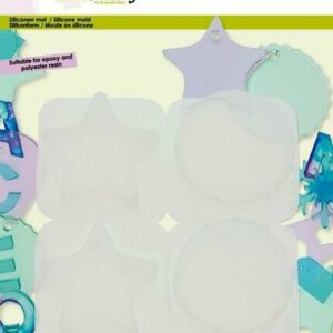 Siliconen mal epoxy - hanger rond scallop - ster