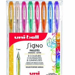 Signo glitter gel pen set 8 stuks