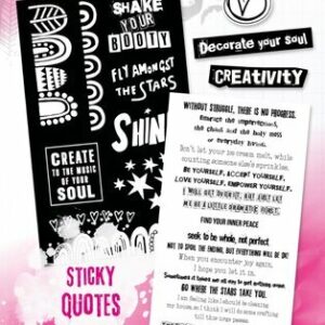 Sticker pad Sticky quotes - Art by Marlene essentials nr. 03
