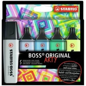 Stabilo Boss Arty cool set 5 markers