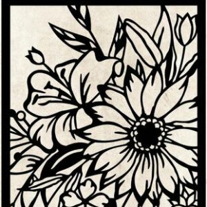 JMA Mask Open flower bouquet nr. 77
