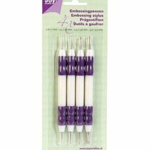 Embossing tool set 4 stuks