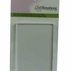 Acrylblok Voor Clear Stamps - Acrylic Block - Stempelblok - Stempelhouder - Transparant Stempelblok - Perfect Voor Clear & Rubber Stempels - Hobby & Scrapbooking - 105x74 mm