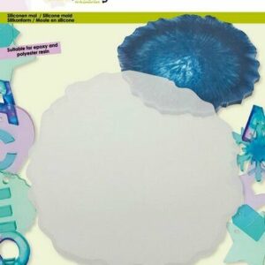 Siliconen mal epoxy - Geode rond deckle 12,5 - 13 cm