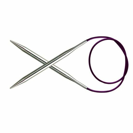 Rondbreinaalden - KnitPro Nova Rondbreinaald - Breinaald met Kabel - Circular Knitting Needle - Breinaald 7 mm - Rondbreinaald 80 cm - 1 Set