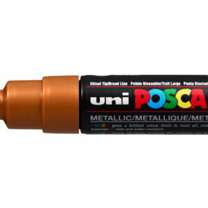 Krijtstift - Chalkmarker - Universele Marker - Uni Posca Marker - Brons - PC-8K - 8mm - Beitelpunt - Large - 1 stuk