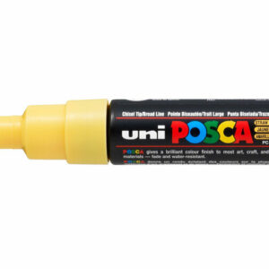 Krijtstift - Chalkmarker - Universele Marker - Uni Posca Marker - Strogeel - PC-8K - 8mm - Beitelpunt - Large - 1 stuk