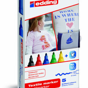 Textielstift edding 4500 set basic 5 stuks