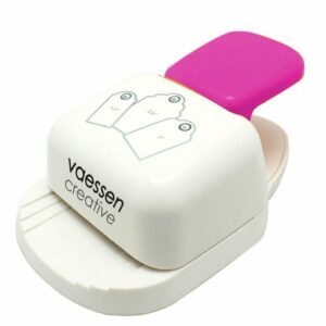 Pons - 3-in1 Pons - Papier En Karton Pons - Label Pons - Geschulpte Rand - Gatgrootte: 3,1cm - 5,1cm - 6,3cm - Vaessen Creative - 1 stuk
