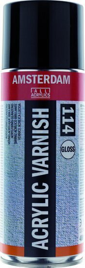 Vernis - Acrylvernis - Beschermende Lak - Topcoat - Finishlaag - Beschermlaag - Laklaag - Amsterdam Gloss (114) - 400 ml - Voor Acrylverf & UV-bescherming