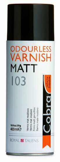 Vernis - Acrylvernis - Beschermende Lak - Topcoat - Finishlaag - Beschermlaag - Laklaag - Cobra Mat - 400 ml - Voor Klassieke Olieverf