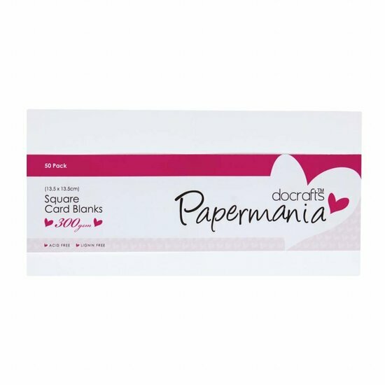 Kaarten En Enveloppen - Kaartenset - Dubbelzijdige Kaarten - DIY - Kaarten Maken - Wit - 13,5x13,5 cm - 300 Grams - Envelop: 11,8x16,2 cm - 50 Sets