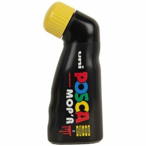 Verfstift - Geel - Papier, Karton, Aardewerk, Plastic - Lijndikte 3-19mm - Posca - 1 stuk