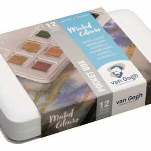 Van Gogh aquarelverf pocketbox 12 napjes - Muted colours