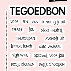 Clear stamps Tegoedbon - Essentials nr. 268