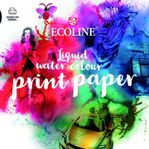 Ecoline liquid water colour print paper A4 75 vel