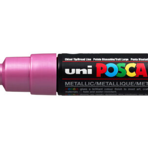 Krijtstift - Chalkmarker - Universele Marker - Uni Posca Marker - Metalic Rose - PC-8K - 8mm - Beitelpunt - Large - 1 stuk