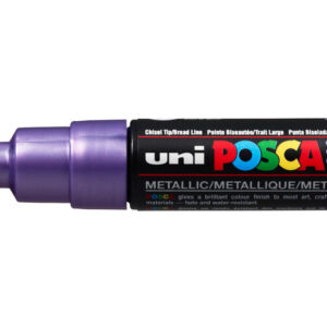 Krijtstift - Chalkmarker - Universele Marker - Uni Posca Marker - Metalic Paars - PC-8K - 8mm - Beitelpunt - Large - 1 stuk