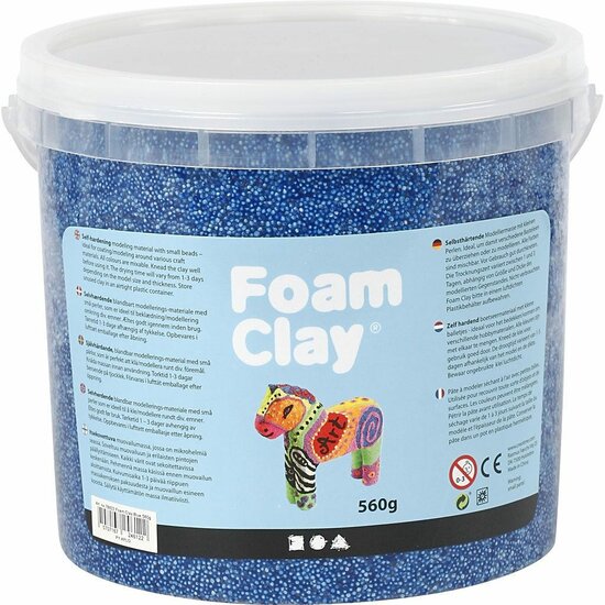 Klei - Glitter Diverse Kleuren Boetseerklei - Kinder Klei - Foam Clay - Lichtgewicht Klei - Air Dry Clay - Klei Met Styropor Balletjes - Zelfhardende Klei - 3 x 14 gram
