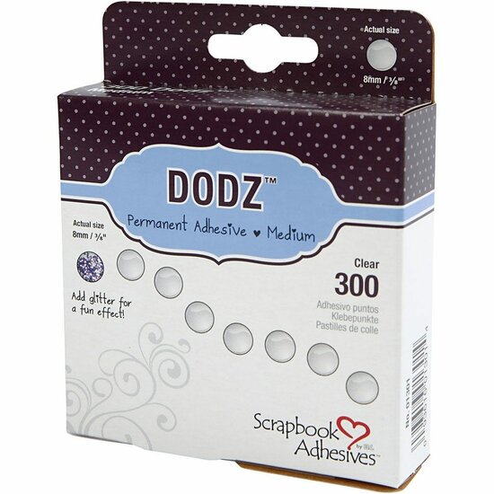 Zelfklevende Stippen 3L Dodz – 8 mm Transparant – Dubbelzijdige Lijmstippen – Geschikt Voor Diverse Oppervlakken – 1 set
