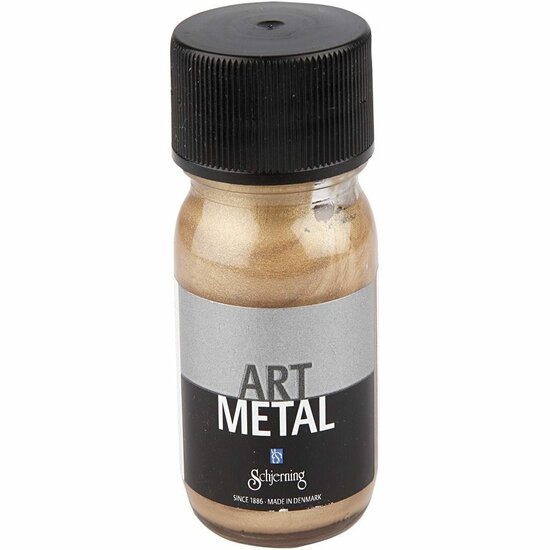 Metallic Verf - Acrylverf Metallic Donker Goud - Metaalverf - Donker Goudkleurige Metallic Hobbyverf - Glansverf - Shimmerverf - Art Metal - 30ml