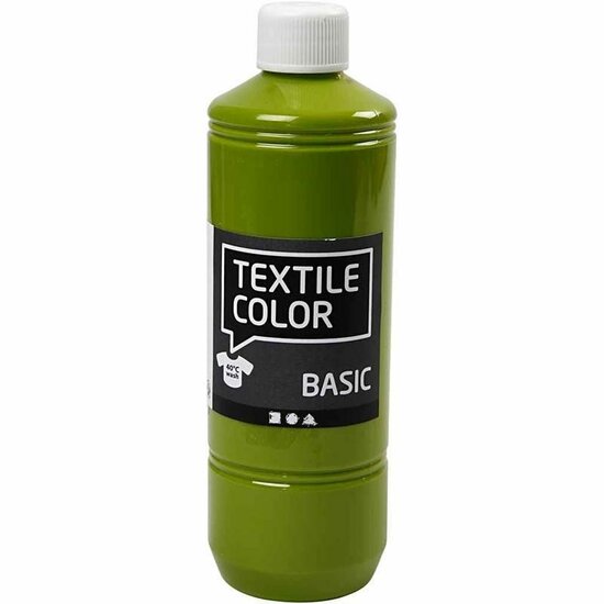 Textielverf Groen - Kiwi Groene Kledingverf - Basic - Stofverf - Textiel Kleurstof - Stoffenverf - Verf Voor Kleding - Textiel Verven - Kleurstof Voor Stof - DIY Kleding Verven - 500 ml