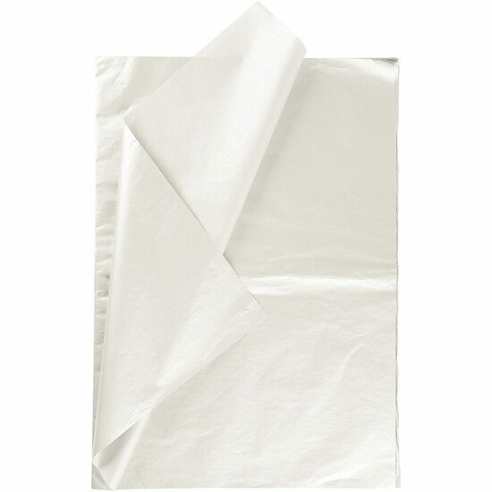 Tissuepapier Parelmoer - Zijdepapier - Crepepapier - Vloeipapier - Inpakken - Decoreren - Knutselen - 50x70 cm - 14 gram - 6 vellen